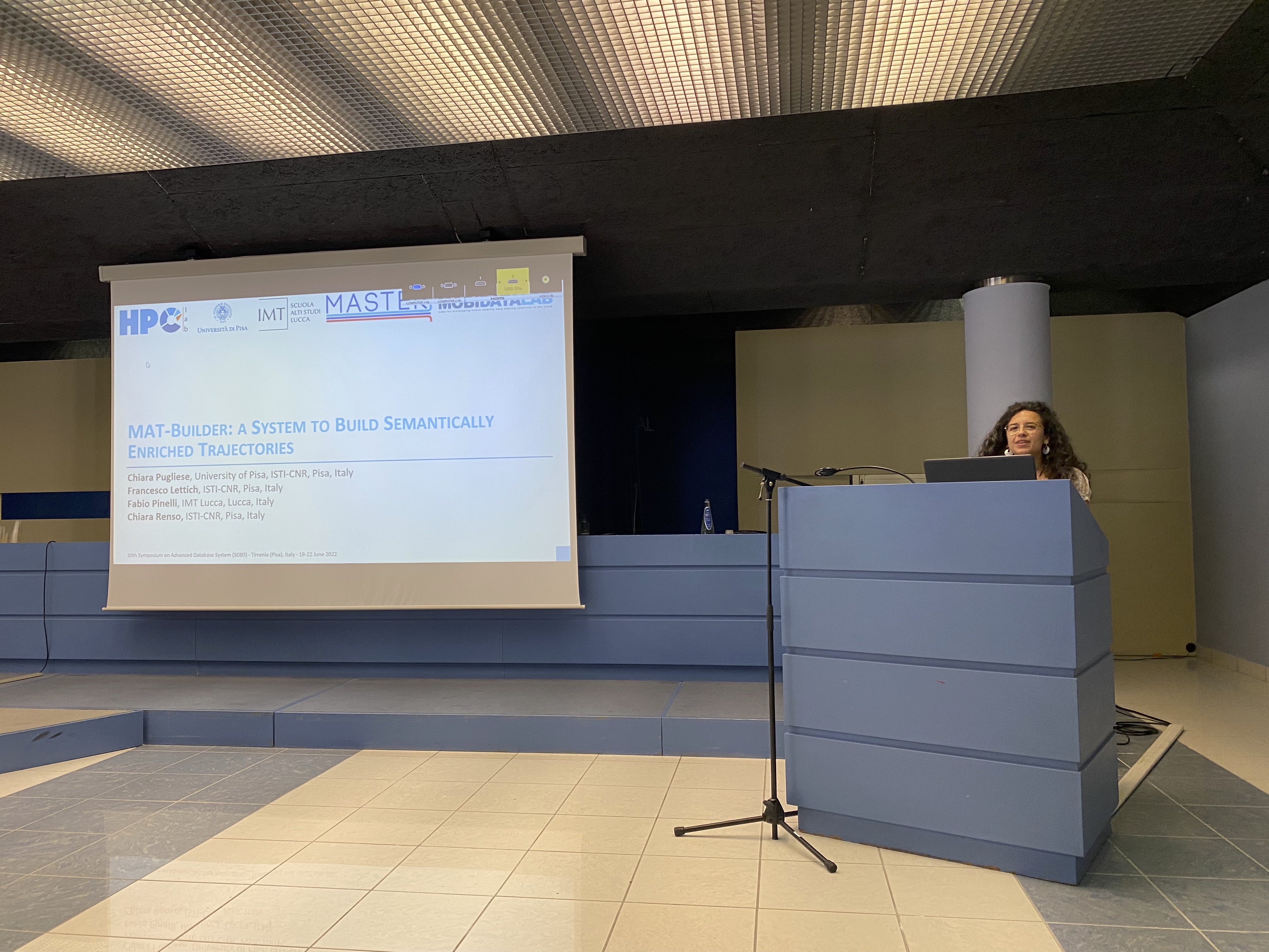 MAT-Builder tool presented at the Italian Database Conference SEBD 2022